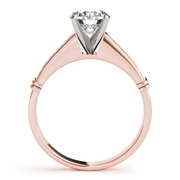 Single Row Channel Set Diamond Engagement Ring · 0.24 ct tw