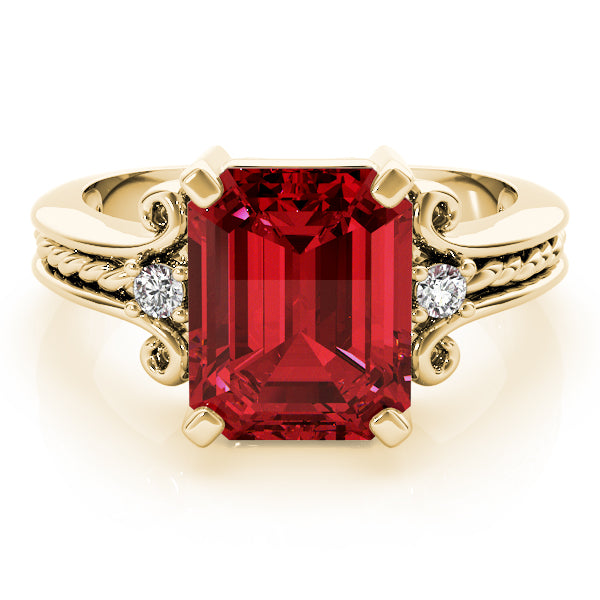 Emerald Gemstone Fashion Ring · 0.10 ct tw