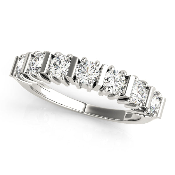 Bar Set Diamond Wedding Band · 0.98 ct tw