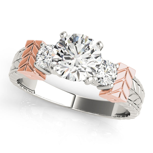 Round Three-Stone Diamond Engagement Ring · 0.30 ct tw