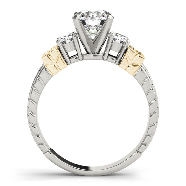 Round Three-Stone Diamond Engagement Ring · 0.30 ct tw