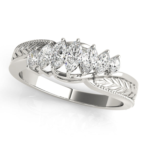 Marquise Fancy Shape Diamond Wedding Band · 0.76 ct tw