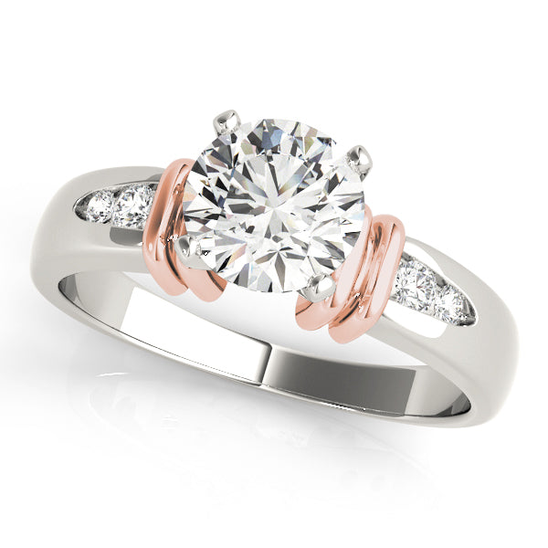Single Row Channel Set Diamond Engagement Ring · 0.10 ct tw