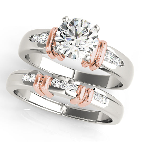 Single Row Channel Set Diamond Engagement Ring · 0.10 ct tw