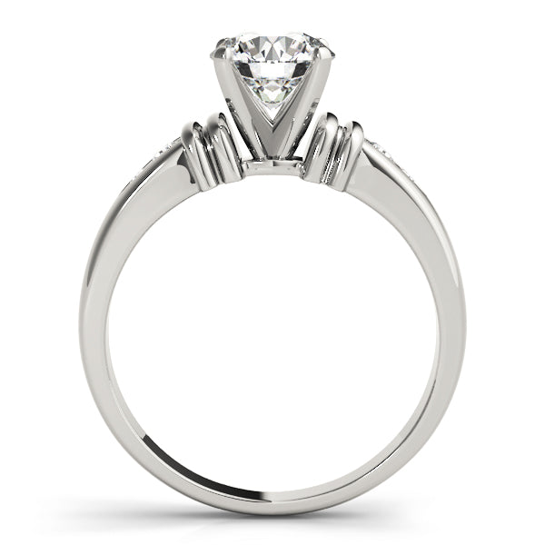 Single Row Channel Set Diamond Engagement Ring · 0.10 ct tw