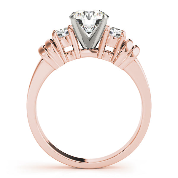 Round Three-Stone Diamond Engagement Ring · 0.24 ct tw