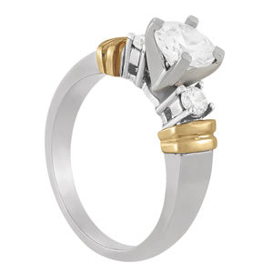 Round Three-Stone Diamond Engagement Ring · 0.24 ct tw