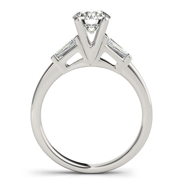 Round Fancy Shape Baguette Diamond Engagement Ring · 0.70 ct tw