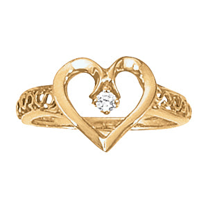Heart Diamond Fashion Ring · 0.04 ct tw