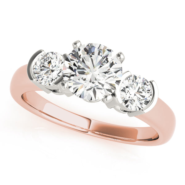 Round Three-Stone Diamond Engagement Ring · 0.50 ct tw