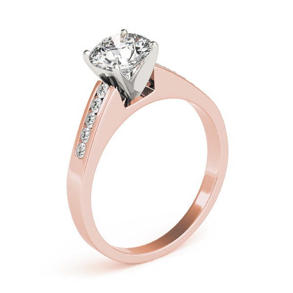 Single Row Channel Set Diamond Engagement Ring · 0.20 ct tw
