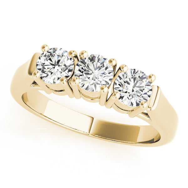 Round Three-Stone Diamond Engagement Ring · 1.20 ct tw
