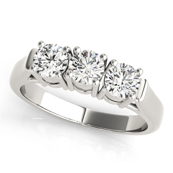 Round Three-Stone Diamond Engagement Ring · 1.00 ct tw