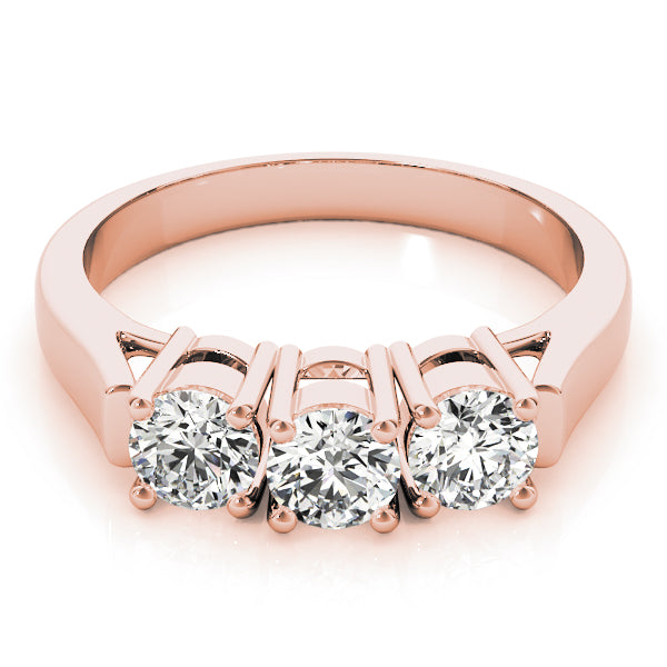 Round Three-Stone Diamond Engagement Ring · 1.00 ct tw