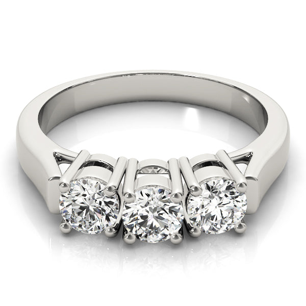 Round Three-Stone Diamond Engagement Ring · 1.00 ct tw