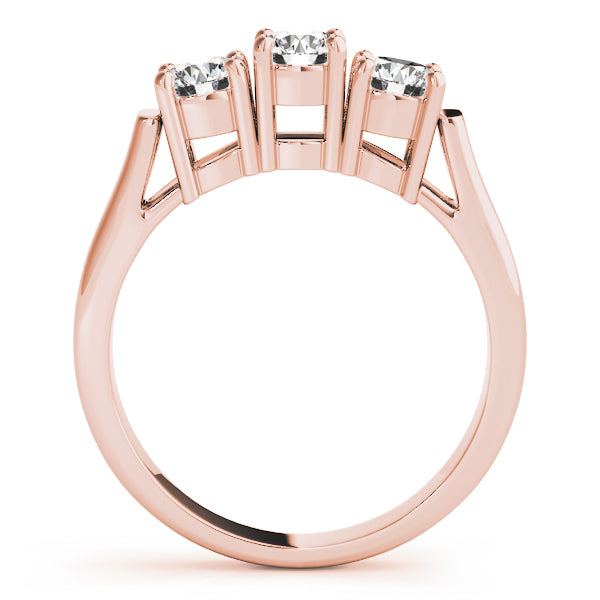 Round Three-Stone Diamond Engagement Ring · 1.20 ct tw