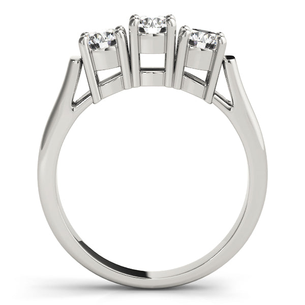 Round Three-Stone Diamond Engagement Ring · 1.20 ct tw