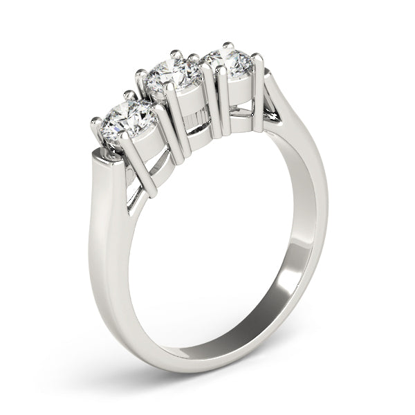 Round Three-Stone Diamond Engagement Ring · 1.00 ct tw
