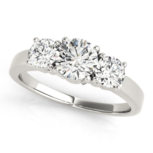 Round Three-Stone Diamond Engagement Ring · 1.00 ct tw
