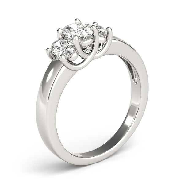 Oval Three-Stone Diamond Engagement Ring · 1.71 ct tw