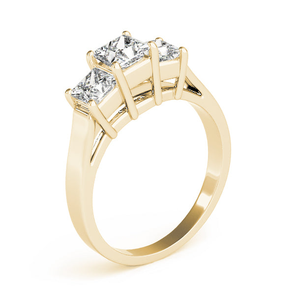 Square Three-Stone Princess Diamond Engagement Ring · 0.81 ct tw