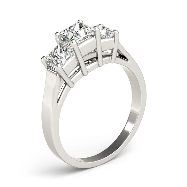 Square Three-Stone Princess Diamond Engagement Ring · 1.42 ct tw