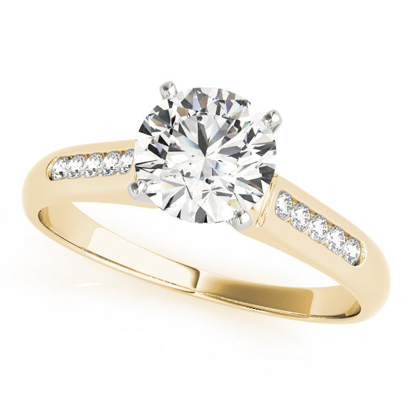 Single Row Channel Set Diamond Engagement Ring · 0.10 ct tw