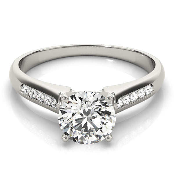 Single Row Channel Set Diamond Engagement Ring · 0.10 ct tw