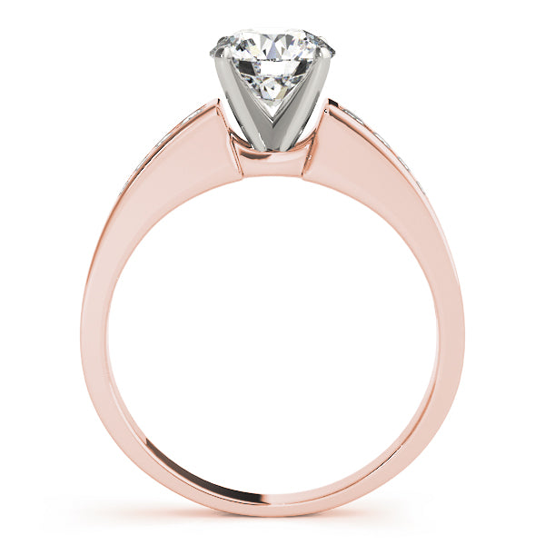 Single Row Channel Set Diamond Engagement Ring · 0.27 ct tw