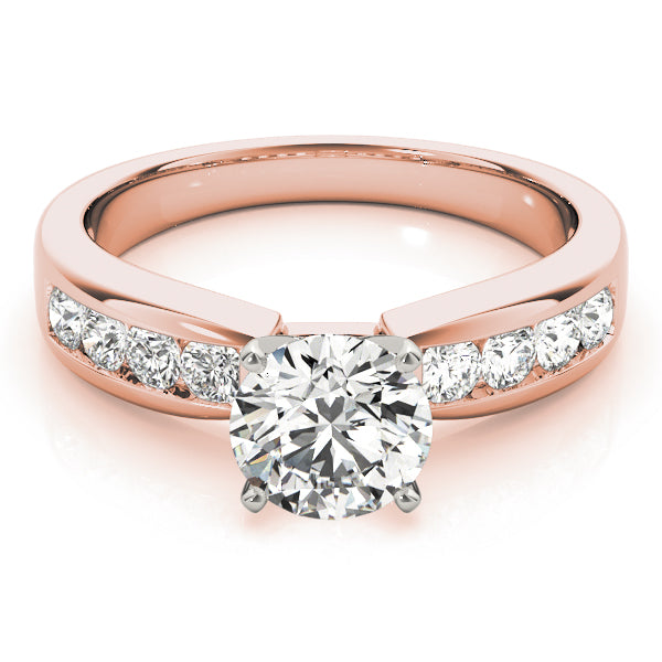 Single Row Channel Set Diamond Engagement Ring · 0.36 ct tw