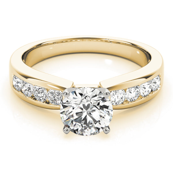 Single Row Channel Set Diamond Engagement Ring · 0.36 ct tw
