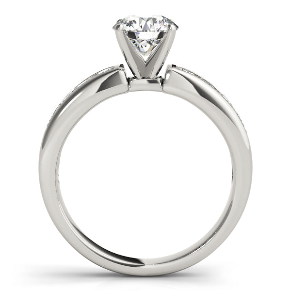 Single Row Channel Set Diamond Engagement Ring · 0.36 ct tw