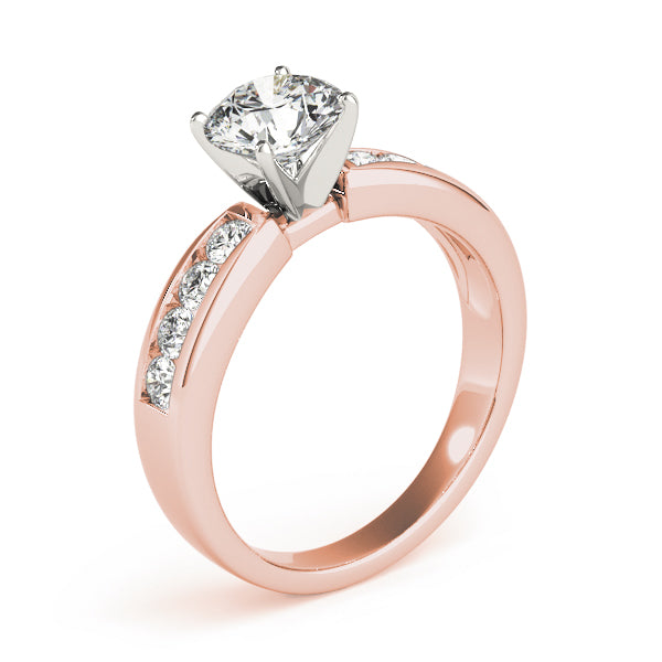 Single Row Channel Set Diamond Engagement Ring · 0.36 ct tw