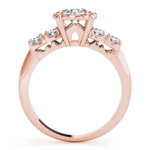 Round Single Row Prong Set Diamond Engagement Ring · 0.69 ct tw