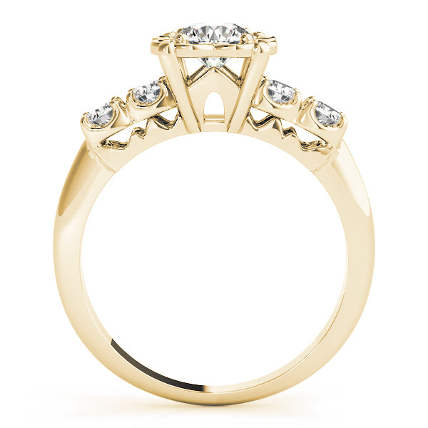 Round Single Row Prong Set Diamond Engagement Ring · 0.69 ct tw