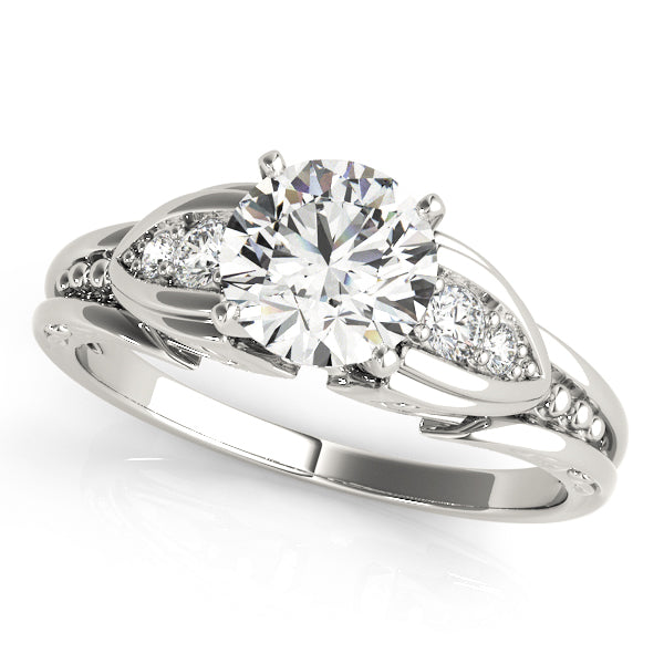 Single Row Prong Set Diamond Engagement Ring · 0.10 ct tw