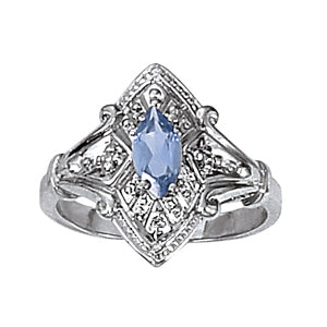 Marquise Gemstone Fashion Ring · 0.02 ct tw