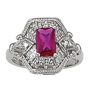 Emerald Gemstone Fashion Ring · 0.02 ct tw