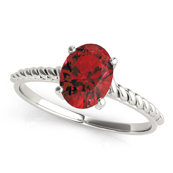 Oval Gemstone Fashion Ring