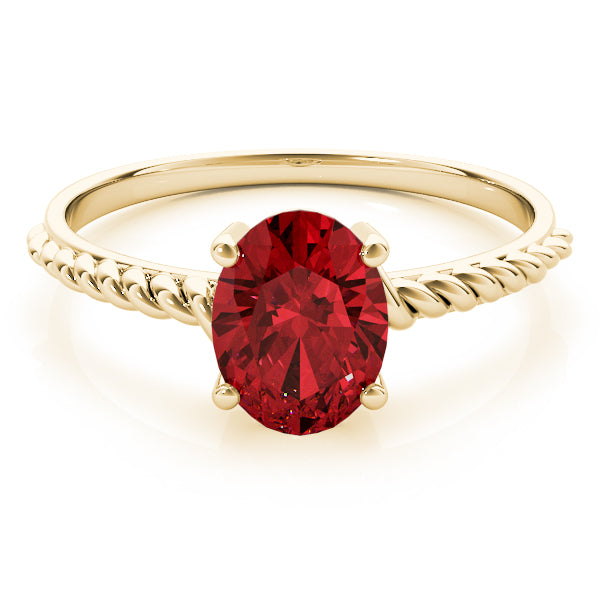 Oval Gemstone Fashion Ring