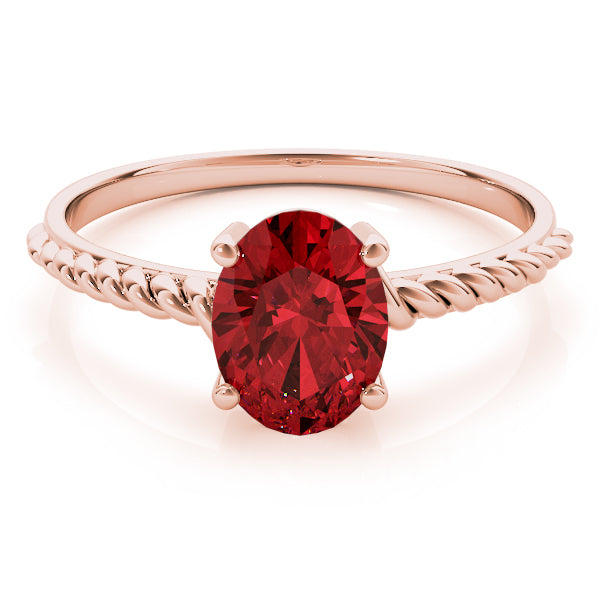 Oval Gemstone Fashion Ring