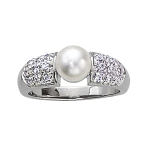 Pearl Gemstone Fashion Ring · 0.18 ct tw