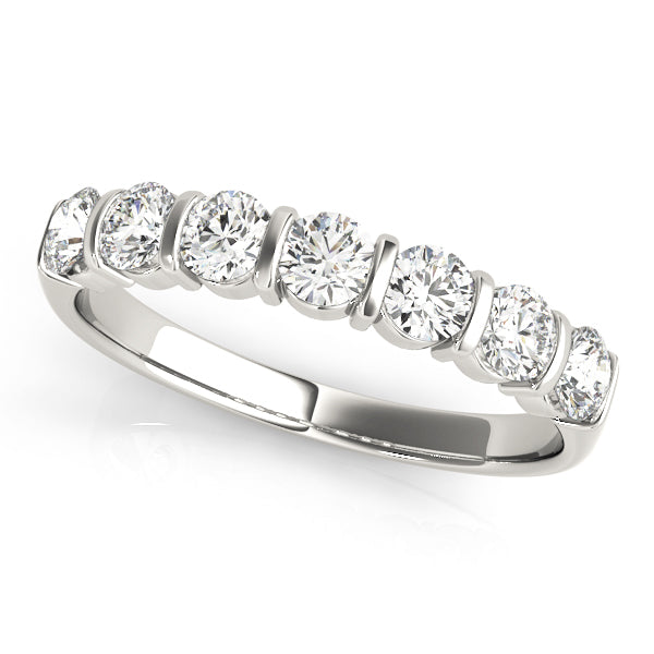 Bar Set Diamond Wedding Band · 0.77 ct tw