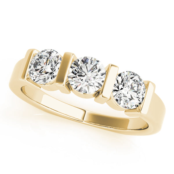 Round Three-Stone Diamond Engagement Ring · 1.50 ct tw