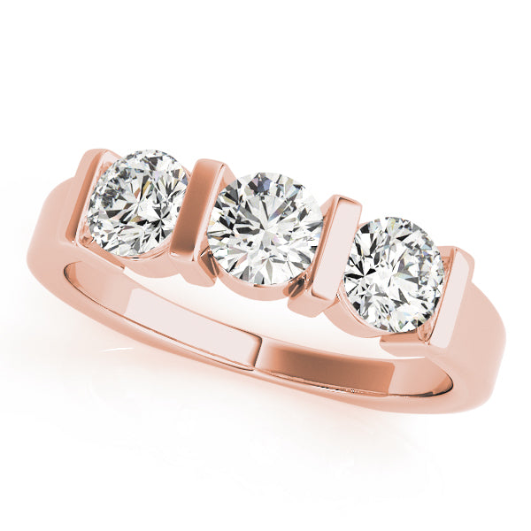 Round Three-Stone Diamond Engagement Ring · 1.50 ct tw