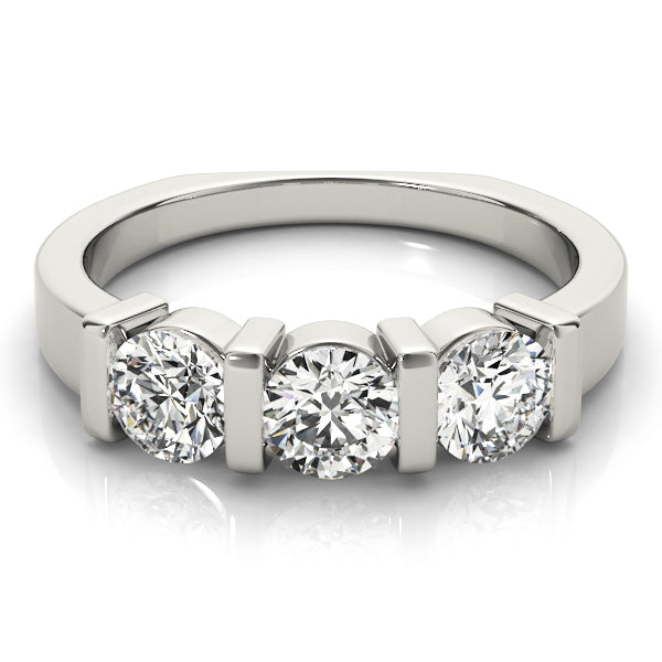 Round Three-Stone Diamond Engagement Ring · 1.50 ct tw