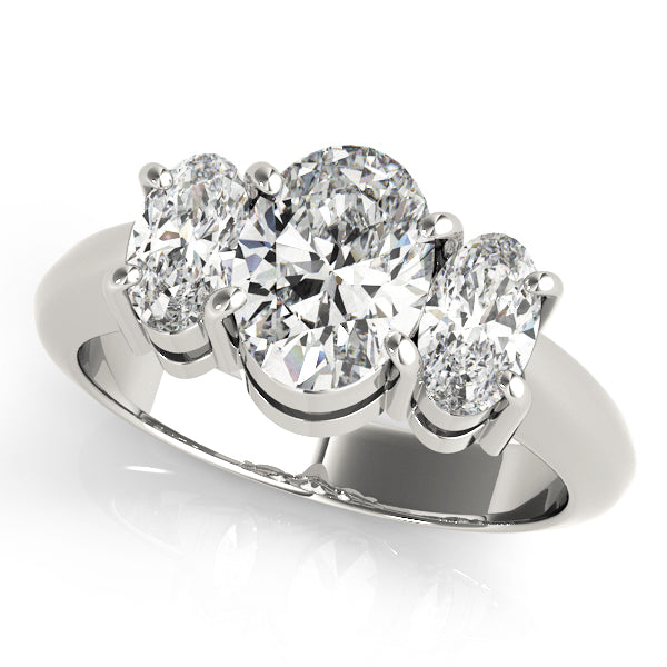 Oval Three-Stone Diamond Engagement Ring · 2.50 ct tw