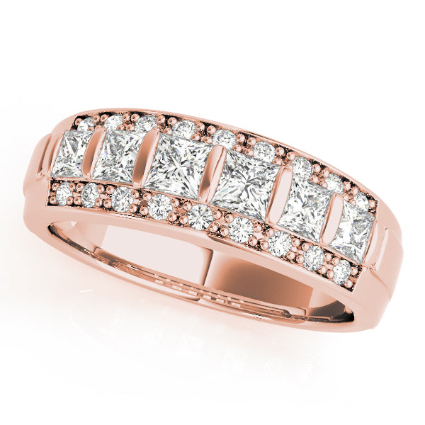 Princess Fancy Shape Diamond Wedding Band · 0.87 ct tw