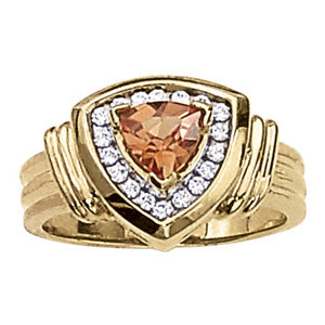Trillion Gemstone Fashion Ring · 0.18 ct tw