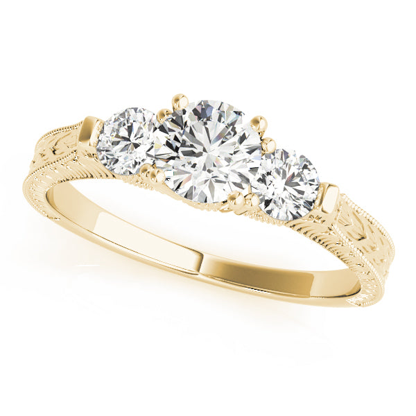 Round Three-Stone Diamond Engagement Ring · 1.33 ct tw